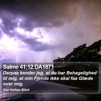 Salme 41:12 DA1871 Bible Verse Image
