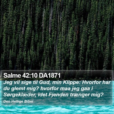 Salme 42:10 DA1871 Bible Verse Image
