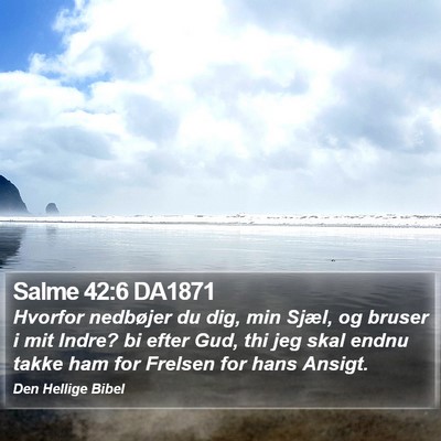 Salme 42:6 DA1871 Bible Verse Image