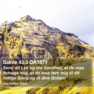 Salme 43:3 DA1871 Bible Verse Image