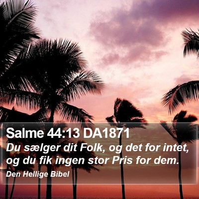 Salme 44:13 DA1871 Bible Verse Image