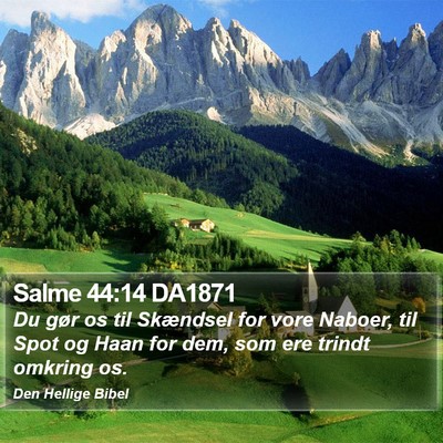 Salme 44:14 DA1871 Bible Verse Image