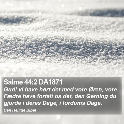 Salme 44:2 DA1871 Bible Verse Image