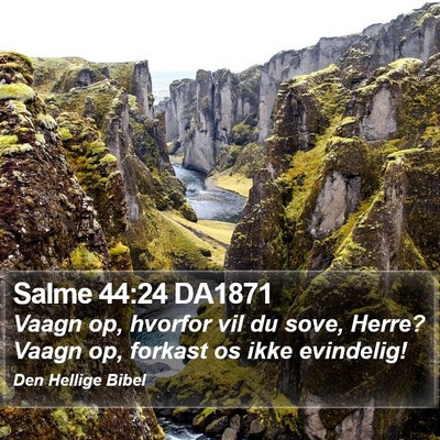 Salme 44:24 DA1871 Bible Verse Image