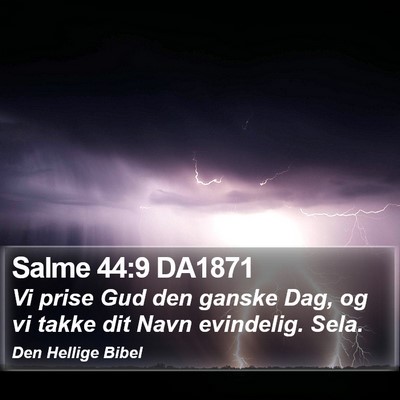 Salme 44:9 DA1871 Bible Verse Image