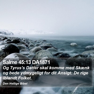 Salme 45:13 DA1871 Bible Verse Image