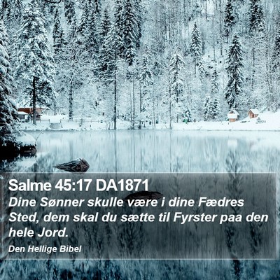 Salme 45:17 DA1871 Bible Verse Image