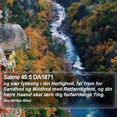 Salme 45:5 DA1871 Bible Verse Image