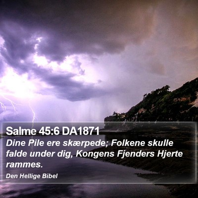 Salme 45:6 DA1871 Bible Verse Image