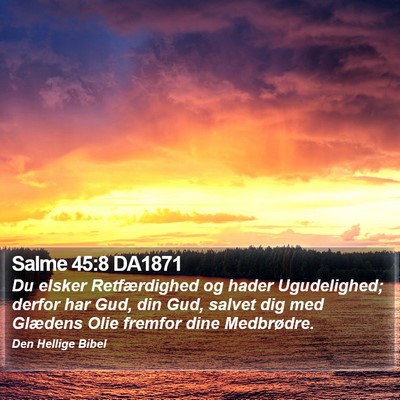 Salme 45:8 DA1871 Bible Verse Image