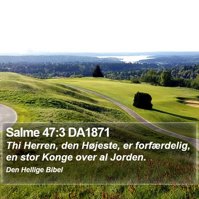 Salme 47:3 DA1871 Bible Verse Image