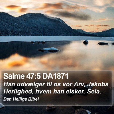 Salme 47:5 DA1871 Bible Verse Image