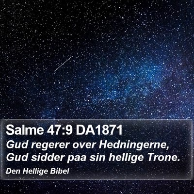 Salme 47:9 DA1871 Bible Verse Image