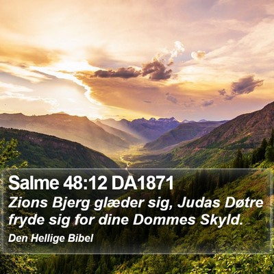 Salme 48:12 DA1871 Bible Verse Image