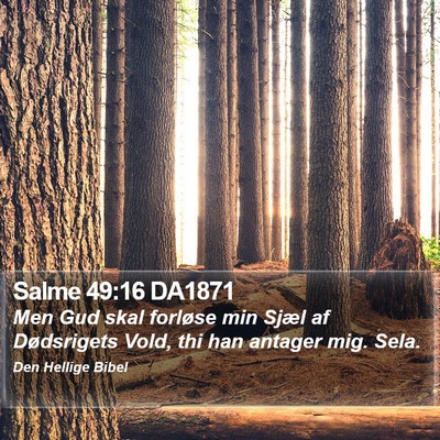 Salme 49:16 DA1871 Bible Verse Image