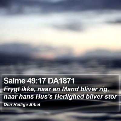 Salme 49:17 DA1871 Bible Verse Image