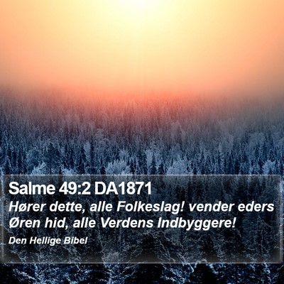 Salme 49:2 DA1871 Bible Verse Image