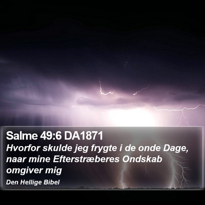 Salme 49:6 DA1871 Bible Verse Image