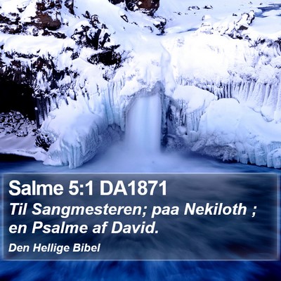 Salme 5:1 DA1871 Bible Verse Image
