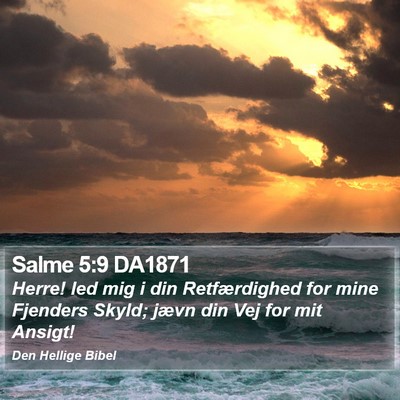 Salme 5:9 DA1871 Bible Verse Image
