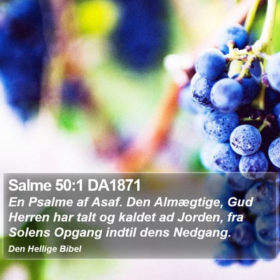 Salme 50:1 DA1871 Bible Verse Image