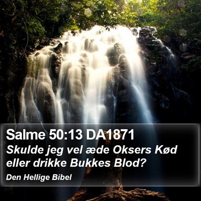 Salme 50:13 DA1871 Bible Verse Image
