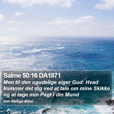 Salme 50:16 DA1871 Bible Verse Image