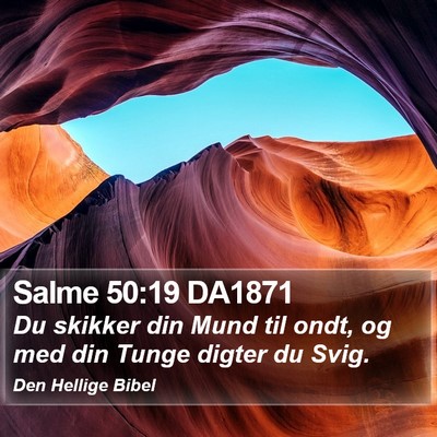 Salme 50:19 DA1871 Bible Verse Image