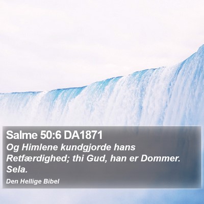 Salme 50:6 DA1871 Bible Verse Image