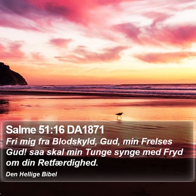 Salme 51:16 DA1871 Bible Verse Image