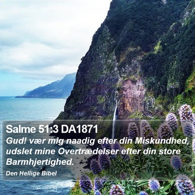 Salme 51:3 DA1871 Bible Verse Image