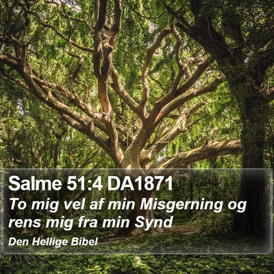 Salme 51:4 DA1871 Bible Verse Image