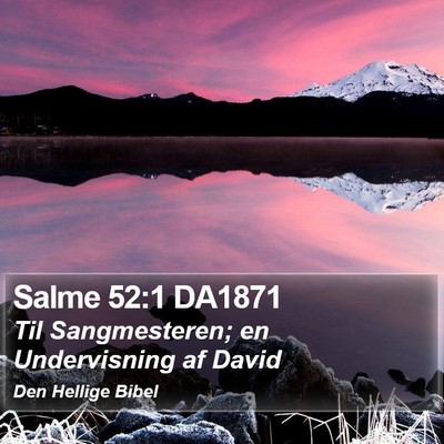 Salme 52:1 DA1871 Bible Verse Image