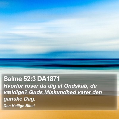 Salme 52:3 DA1871 Bible Verse Image