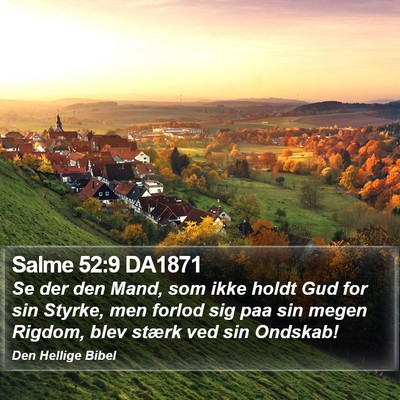 Salme 52:9 DA1871 Bible Verse Image
