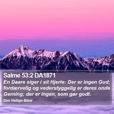 Salme 53:2 DA1871 Bible Verse Image