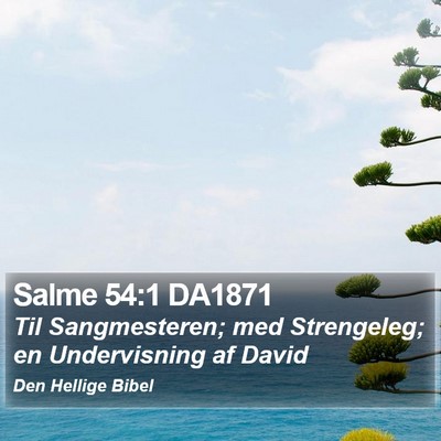 Salme 54:1 DA1871 Bible Verse Image