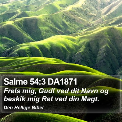 Salme 54:3 DA1871 Bible Verse Image