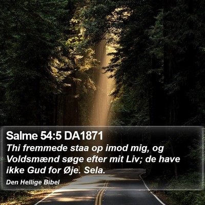 Salme 54:5 DA1871 Bible Verse Image