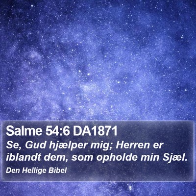 Salme 54:6 DA1871 Bible Verse Image