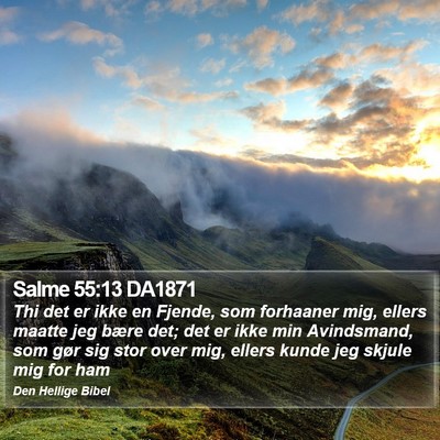 Salme 55:13 DA1871 Bible Verse Image
