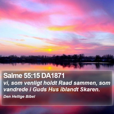 Salme 55:15 DA1871 Bible Verse Image
