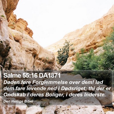 Salme 55:16 DA1871 Bible Verse Image
