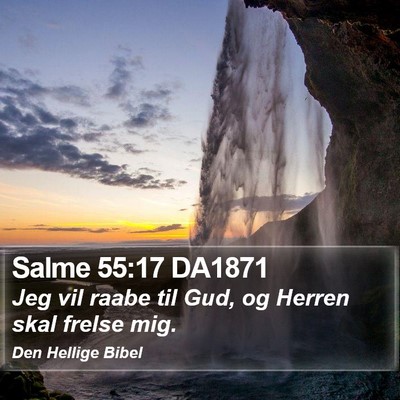 Salme 55:17 DA1871 Bible Verse Image