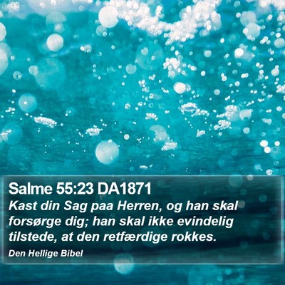 Salme 55:23 DA1871 Bible Verse Image