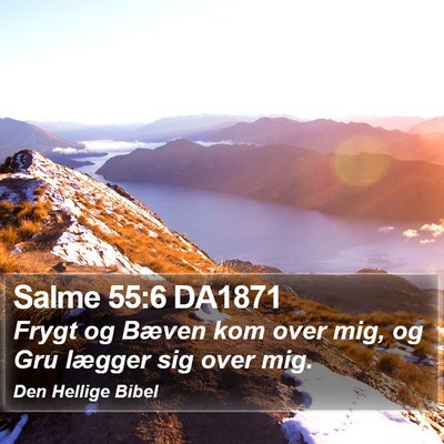 Salme 55:6 DA1871 Bible Verse Image