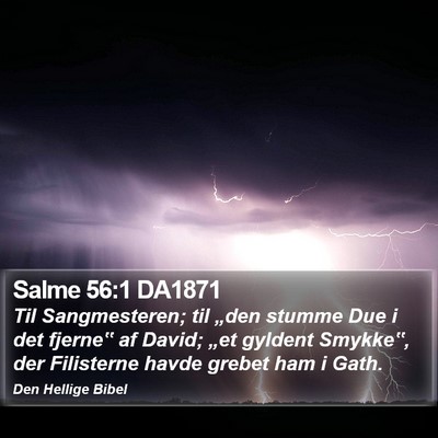 Salme 56:1 DA1871 Bible Verse Image