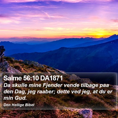 Salme 56:10 DA1871 Bible Verse Image