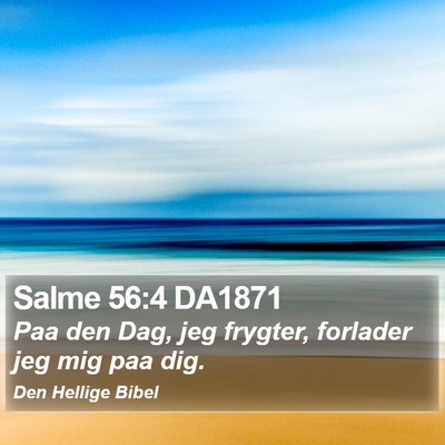 Salme 56:4 DA1871 Bible Verse Image