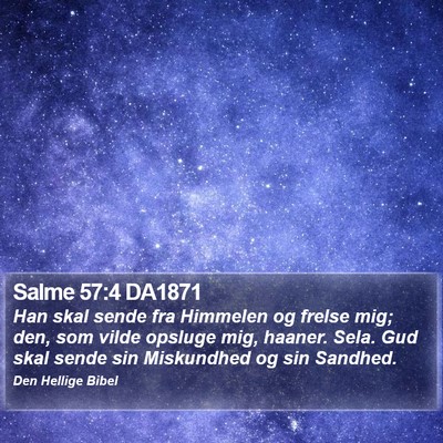 Salme 57:4 DA1871 Bible Verse Image